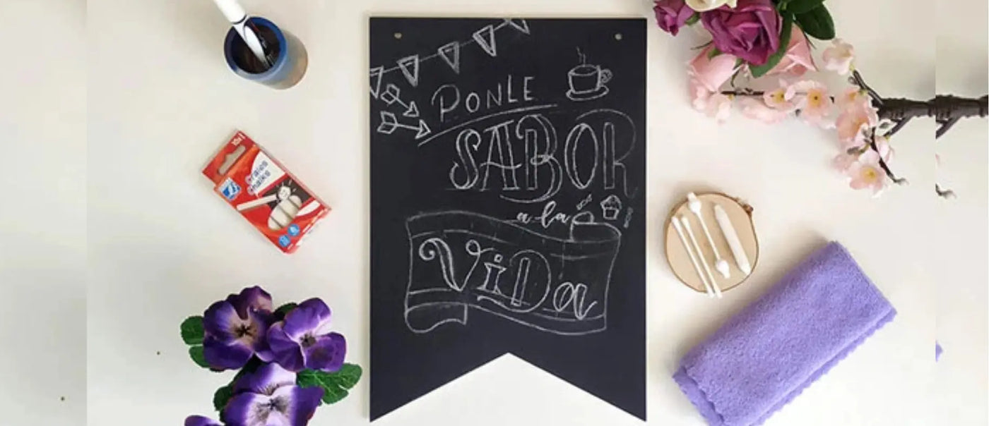 Cómo Hacer una Pizarra Casera y Chalk Lettering