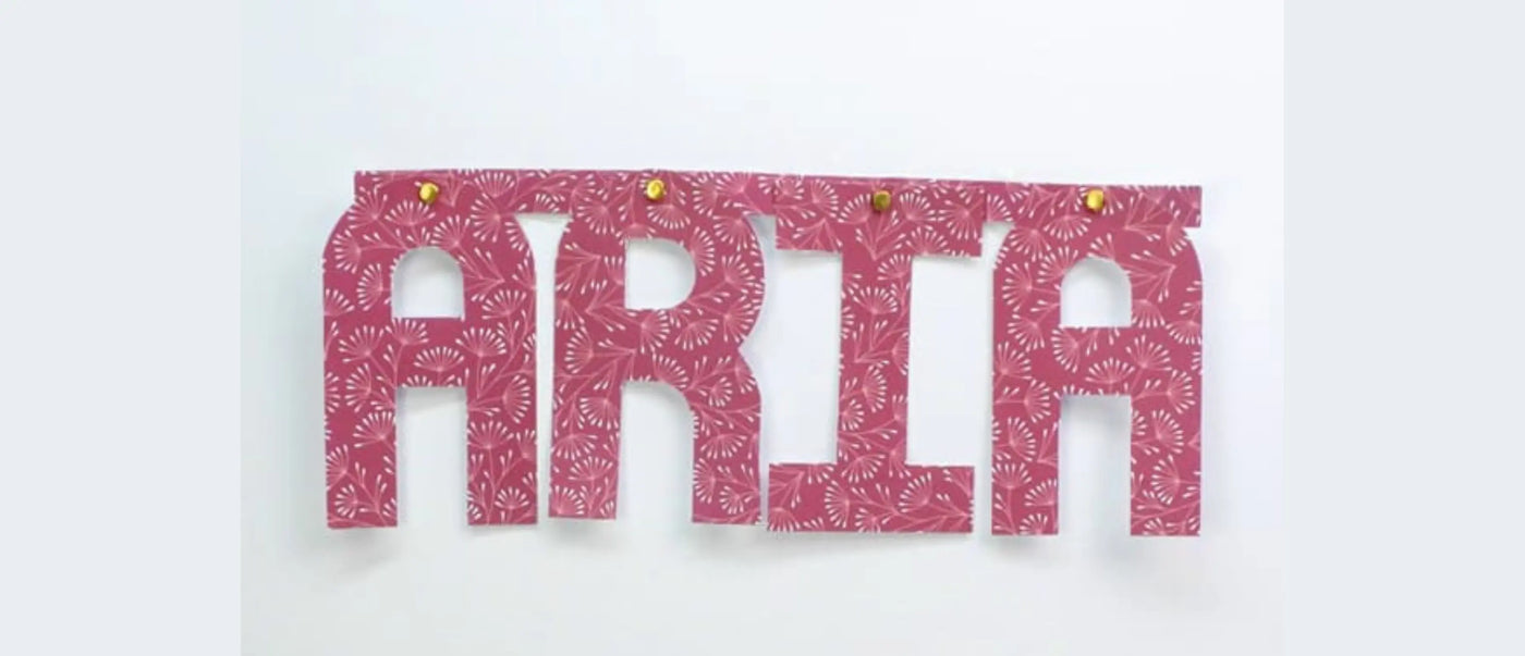 Cómo hacer una Guirnalda de Letras