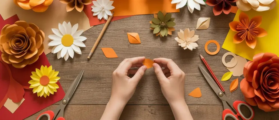 Manualidades con flores de papel decora tu hogar