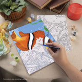 lamina pintar por numeros ejemplo pez payaso royal langnickel