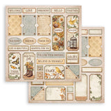 Set 10 Papeles Scrap Golden Harmony 20,3x20,3 Stamperia (9)