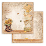 Set 10 Papeles Scrap Golden Harmony 20,3x20,3 Stamperia (2)