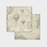 Set 10 Papeles Scrap 30x30 Voyages Fantastiques (2)
