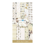 Set 10 Papel Scrap Una Cara 15x30 Wedding Day Papers For You