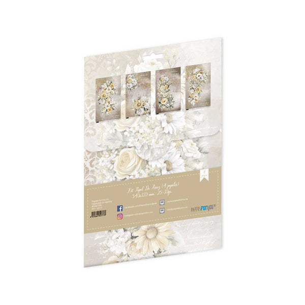 Set Papel Arroz 54x33 La Vie En Fleurs Daisies (1)