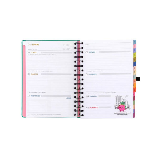 agenda escolar 2026-2027 sueña libre mr wonderful