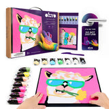 lienzo con arcilla de secado al aire 3D con diseño de llama para niños