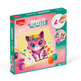 pintar por numeros infantil maped gato y conejo