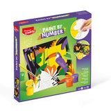 kit pintar por números infantil tucán y mariposa maped