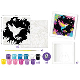 pintar por numeros para niños maped leopardo colibrí