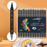 Estuche 24 Rotuladores Acrílicos Doble Punta Artist (1)