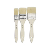 Set 3 Paletinas Planas Pelo Cerdas Blancas