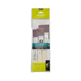Set 3 Paletinas Planas Poliamida Marron