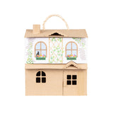 casa de muñecas de papel maché para decorar con decoupage