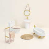 set de miniaturas decopatch baño