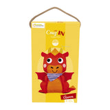 kit costura peluche de fieltro dragon avenue mandarine