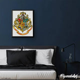 pintar con diamantes harry potter escudo hogwarts