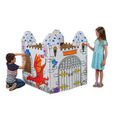 castillo para colorear y pintar infantil