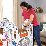 castillo de cartón para colorear infantil