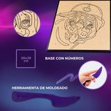 pintar con arcilla de secado al aire OKTO 3D manualidad sensorial para niños