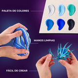 pasta de modelar de secado al aire para manualidad OKTO 3D Manga water