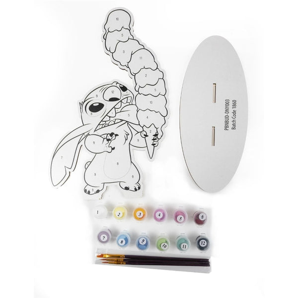 pintar por numeros figura stiitch disney