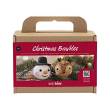 Mini Kit de manualidades Bolas de Navidad, Reno y muñeco de nieve, 1 paquete