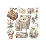 Set Transferibles Rub-On White Christmas Stamperia