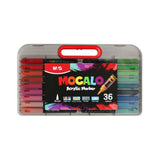 Moncalo Set 36 Rotuladores Acrílicos de Punta Pincel