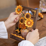 maqueta 3D obra de arte girasoles robotimr