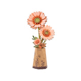 maqueta de flor naranja claro gerbera