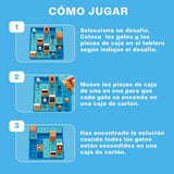 juegos stem gatos y cajas rompecabezas individuales smart games
