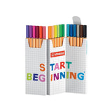 Caixa de 18 marcadores Stabilo Point 88