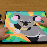 cuadro con pasta de modelado de secado al aire OKTO 3D koala