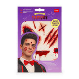 CREEPY TATTOOS - SCAR FACE TATTOO - SCAR HALLOWEEN