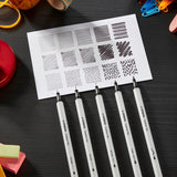 Set 5 Rotuladores Calibrados Negros Stabilo Creative Tips