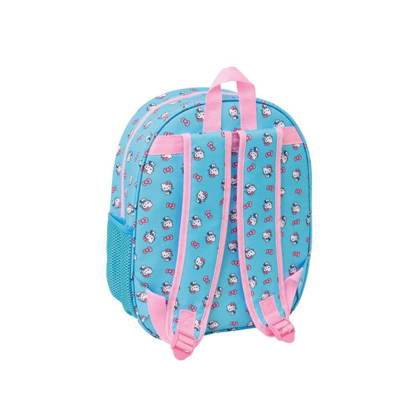mochila azul hello kitty 3D