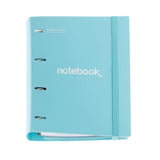 Pasta de argolas A4 Miquelrius com recargas azul-celeste