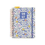 Agenda Escolar Plus Wire-O Día Página Blue Blue Garden Hutter 2026-27 Miquelrius