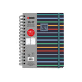 Agenda 18 Meses Plus Wire-O Semana Vista Stripes 2026-27 Miquelrius