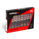 vallejo game color cuero y metal 16 pinturas