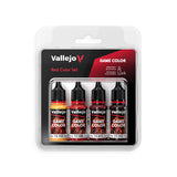 vallejo game color set de pinturas colores rojos