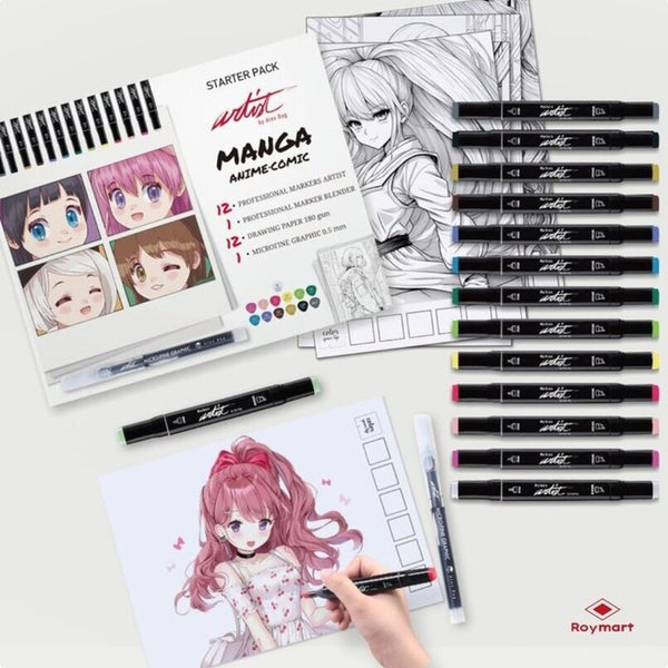 Pacote Inicial Manga para Colorir Alex Bog