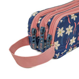 estuche de 3 cremalleras oceans wave