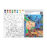 kit lámina pintar con arenas van gogh terraza de café por la noche