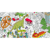 póster gigante para colorear dino crash marcos cabrera