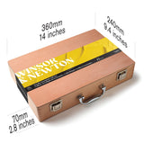 caja de pinturas acrilicas pinceles y paletas winsor newton