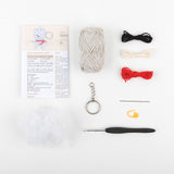 contenido del kit llavero amigurumi dmc anchor hippo