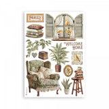 Washi Pad 8 Hojas A5 Golden Harmony Stamperia