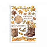 Washi Pad 8 Hojas A5 Golden Harmony Stamperia